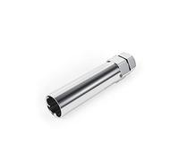 6 Point Spline Drive Tuner Socket Key Tool (Chrome) for Six-Spline Wheel Lock Lug Nuts - 17.6mm Inner Diameter - Compatible with 19mm (3/4") and 21mm (13/16") Replacement Hex Socket - 1pc