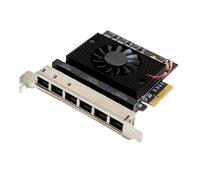 6 Port 2.5 Gigabit PCI-e x4 Ethernet Network Card