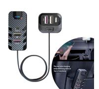 6 Port USB Car Charger 66W Fast Charging Hub with Extension Cable PD for qc3.0 Adapter for iPhone for samsung GPS