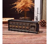 6 Port USB Switcher, Portable Docking Station, with Independent Control Button, Button Switch, Retro Gold Plating Table Setting, Share USB Devices, For Home/Office/Travel