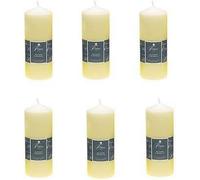 6 Price`s Altar Church Pillar Table Candles Long Burn Time 200mm x 80mm