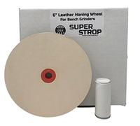 6" Pro Sharpening Supply Leather Honing Wheel Fits 6 in. Bench Grinders and Polishers