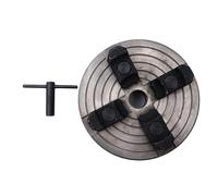 6" Professional Wood Lathe 4-Jaw Single-Action Chuck, Fits 1"-8TPI Spindle for Woodworking Professionals & DIY Enthusiasts Turning Square Bowls Eccentric Pen Holders Irregular Cups