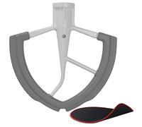 6 Quart Flex Edge Beater for Kitchenaid Bowl-Lift Stand Mixers, Kitchenaid Paddle Attachment with Both-Sides Flexible Silicone Edges Bowl Scraper, And Mixer Slider Mat for Kitchenaid 6 Qt Mixer