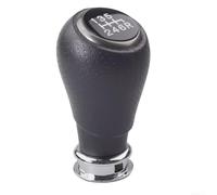6+R for Gear Knob for Honda CR-V 2006-2011 Black Leather Plastic Direct Fit | Sl lack design with silver chrome accents comfy grip easy tool-free install for 3rd gen models