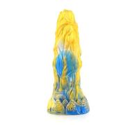 6'' Realistic Monster Dildo Liquid Silicone Penis Anal Plug with Strong Suction Cup Dog Knot Anal Plug Prostate Massage G-Spot Stimulation Adult Sex Toys for Women Men and Couples (B)
