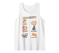 6 Reasons You Should Consider Being a Cat - Cute Cartoon Tank Top