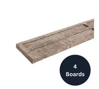 6" Recessed Concrete Gravel Board 50mm X 150mm X 1830mm (X4 Boards)