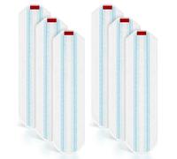 6 Refills for Vileda/O-Cedar Flat Mop H2PrO, Replacement Microfibre Mop Cloth, Durable Mop for All Hard Floors, Easily Removes Stubborn Stains