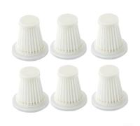 6 Replacement Filters Compatible with For PeroBuno and For SAKER Car Vacuum Cleaners Fit Ekbas, Tidyera, Bysku, DJW, Yuriko, ADPTOYU Models for Improved Filtration