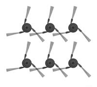 6 Replacement Side Brushes for Dreame For X50 Pro Robot Vacuum Cleaner Suitable for Maintaining Cleaning Performance and Efficient Dust Removal (Black)