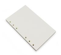 6-Ring A6 Binder/Planner Refill Paper, 6 Hole,6 3/4 x 4 1/8 Inches Refillable White Paper for Loose Leaf Binder Notebook Diary Traveler Journal Inserts, 80 Sheets/160 Pages,Blank
