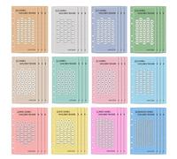 6-Ring A6 Savings Tracker - Sheets for the 52-Week Savings Challenge Compatible with 100 Euro Envelopes and Dollar Saving Cards Practical Set with Cash Savings Sheets for 30-Day Savings Plans and