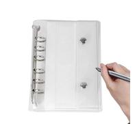 6 Ring Protector A6/A7 Size - 6 Ring Binder in Transparent PVC Economical Cover Diary for Office, School, Photos, Cards, Journal, Budget, Adults