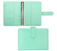 6-Ring Pu Leather A6 Budget Binder, Refillable Organizer With Stickers, Card Slots, Financial Tracking Sheets, Color Collection For Personal Finance
