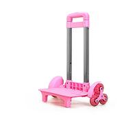 6 Rolling Luggage Cart Backpack Trolley Foldable Trolley Cart Wheeled Hand Truck for School Bags Luggage Backpack