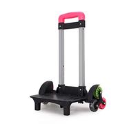 6 Rolling Luggage Cart Backpack Trolley Foldable Trolley Cart Wheeled Hand Truck for School Bags Luggage Backpack