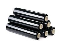 6 ROLLS | BLACK STANDARD CORE PALLET WRAP 400mm x 120m x 20mu (6)