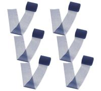 6 Rolls Blue Frayed Chiffon Gift Wrapping Ribbon 4cm 5 Yard 6 Rolls