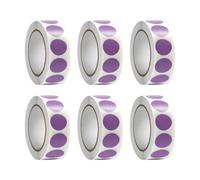 6 Rolls Colour Coding Label Red Dot Sticker Round Circular for Crafting School Use Round