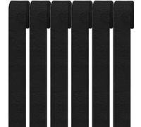 6 Rolls Crepe Paper Streamers, Black Crepe Paper Roll Streamer, 4.5cm*25m Paper Craft Crepe, Background Snakes Paper for Birthday, Party Decorations, Wedding Decorations (1.8 Inch x 82 Ft/Roll)