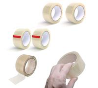 6 Rolls Extra Strong Extra Sticky General-Purpose Sealing Clear Transparent Packing Parcel Sellotape Tape Easy Tear 48mm x 66mm