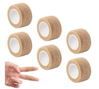 6 Rolls Finger Bandage,2.5cm×4m Finger Tape,Self-Adhesive Breathable Bandage Tape,Elastic Bandage Finger Tape for Wrist and Ankle Sprains & Swelling Furniture(Skin Color)