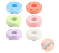 6 Rolls Lash Extension Tape 1.25cm x 9m Microporous False Eyelash Tape Adhesive Lash Extension Tape for Sensitive Skin Eyelash Tape for Lash Extensions Lower Lash Isolation Makeup Aid Wound Care
