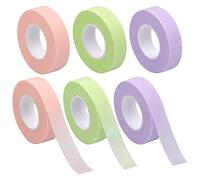 6 Rolls Lash Tape, Beauty Eyelash Tape, Micropore Eyelash Tape, Non-Woven Fabrics Tape, Eyelash Extension Tape, Planting Eyelash Adhesive Tape for Eyelashes Lash Extension, 9M Each Roll (3 colors)