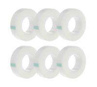 6 Rolls Lash Tape, Eyelash Tape for Lash Extensions 0.5 Inch x 35Ft White Adhesive PE Micropore Tapes for False Eyelashes, Beauty Salon & Professional Use