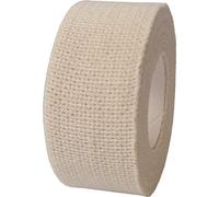 6 Rolls of 2.5CM X 4.5M QUALICARE PRO EAB Elastic Adhesive Bandage Athletic Sports Rugby Lifting Football Hand Thumb Wrist Toe Finger Joint Support Tape STRAPING White