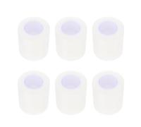 6 Rolls PE Adhesive Tape for Wound Fixation and Nursing Use White | Easily Torn Tubing Fixing Tapes, Low Sensitization Pe, Lightweight White Rolls, Fixator for Care