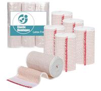 6 Rolls Premium Compression Bandages 7.5 cm Self-Closing Elastic Bandage Wrap Reusable Wraps for Wrists and Elbows