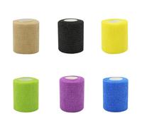 6 Rolls Self Adhesive Bandage, 7.5cm x 4.5m Elastic Bandage for Dogs, Pets, and Sports Injuries Self Adhesive Bandage Wrap for Wrist, Ankle, and Vet Use
