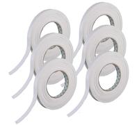 6 Rolls Self Adhesive Foam Tape 9mm Wide, 5mm Thick, 5M Long, White Colour, Weather Stripping Door and Window Seals, Door Draught Excluder (6 Rolls, 30 Meters)