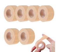 6 Rolls Self-Adhesive Wrap Tape, Adhesive Bandage Tape Skin Elastoplast Muscle Support Tape Breathable Tape for Wound Dressing Securing Catheters 2.5cm x 5m