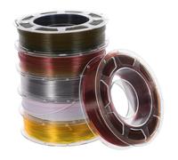 6 Rolls Translucent Pla 3D Printer Filament 200g Rolls 1.75mm Set