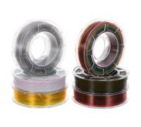 6 Rolls Translucent Pla 3D Printer Filament Bundle 1.75mm