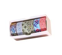 6 Rolls Washis Tape Decorative Tape Animal Print Crafting Craft Supplies for Journals Scrapbooking Wrapping