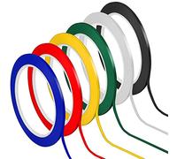 6 Rolls Whiteboard Grid Marking Tape, Self-Adhesive Pinstripe - Thin, 3 MM, For White Board Pinstriping & Electrical Marking, Office, School, DIY