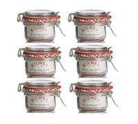 6 Round Clip Top Storage Jar Kilner Glass Preserve Jar Jam 125ML