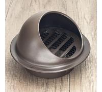6'' Round Vent Cover Stainless Steel with Hood Screen Mesh Grille for Exhaust Fan Garage Kitchen, Soffit Vent for Wall Hole and Air Duct Ventilation Outlet Yellow