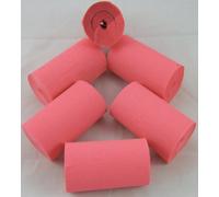 6 Salmon Pink Crepe EXTRA WIDE Paper Streamers 82mm x 10metres Many uses as decorations, marketing tools, great favourite with schools and the craft industry