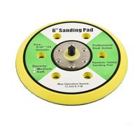 6" Sanding Pad with 5/16-24 Thread for Orbital Sanders, Compatible with DA Polishers and Grinders, 150mm Backing Pad for Woodworking and Metal