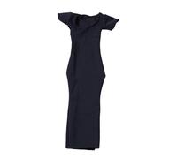 /6 Scale Doll Dress - Solid Color Elastic Fitted Outfit for Female Collectible Figures- Dark Gray