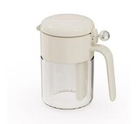 6 sealed seasoning jars with spoons and glass seasoning bottles in the kitchen