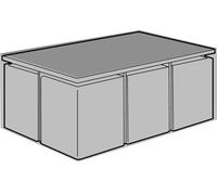 6 Seater Rectangular Cube Set Cover Garden Furniture Polyethylene Green