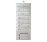 6 Section Vertical Wall Mounted Holder for Sorting School Tasks Workplace Papers Neatly Collapsing Document Bag