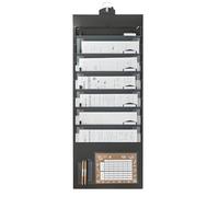 6 Section Vertical Wall Mounted Holder for Sorting School Tasks Workplace Papers Neatly Collapsing Document Bag