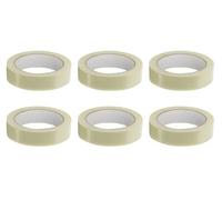 6 Sellotape Dispenser Tape Rolls 24mm x 66m, Transparent Tape Refills - Clear Sticky Sellotape Roll Daily Stationary Use Cellotape at Home School and Office